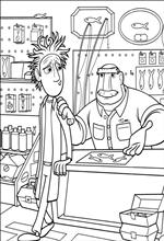 coloring page Cloudy with a Chance of Meatballs